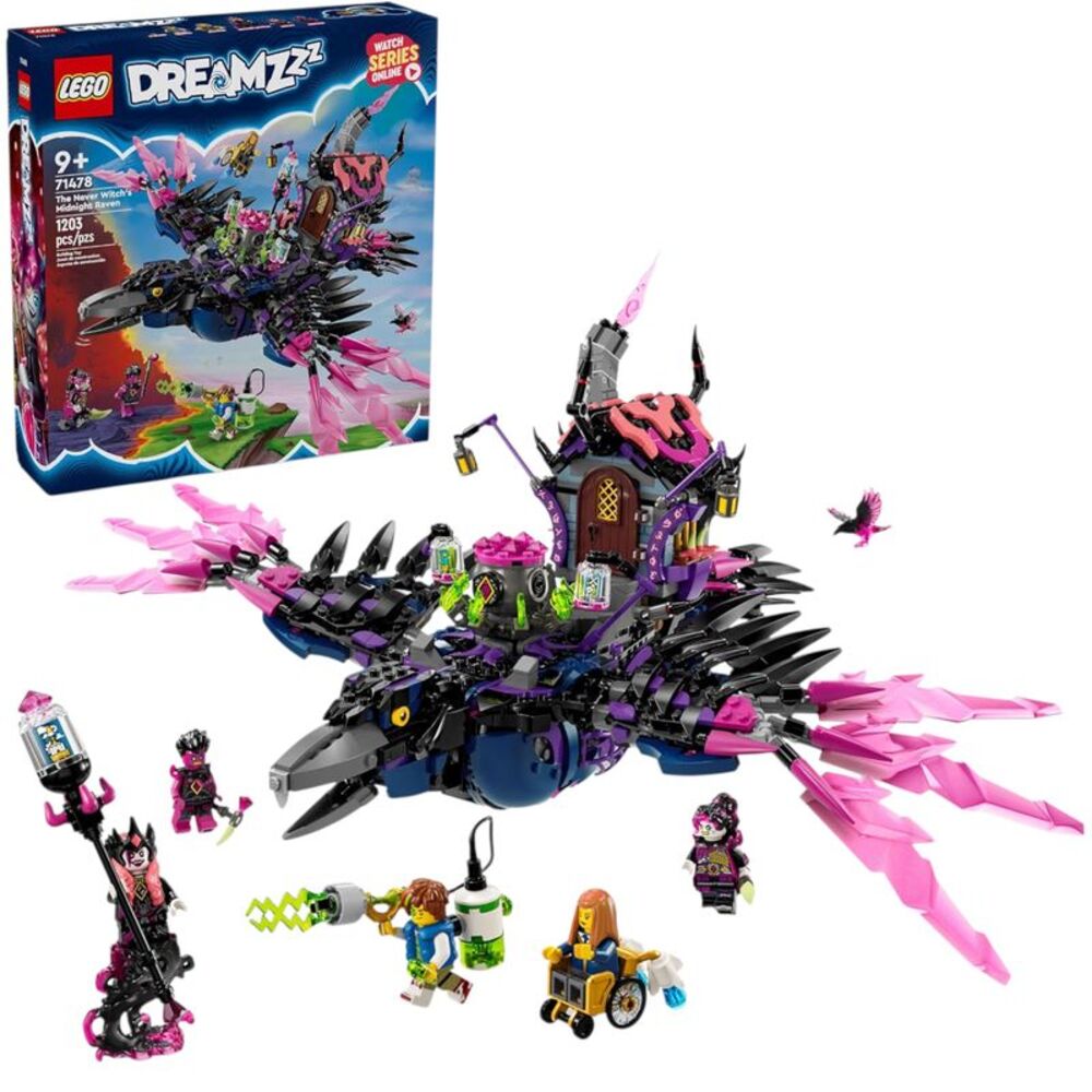 LEGO DREAMZzz The Never Witch’s Midnight Raven Building Toy Set 71478